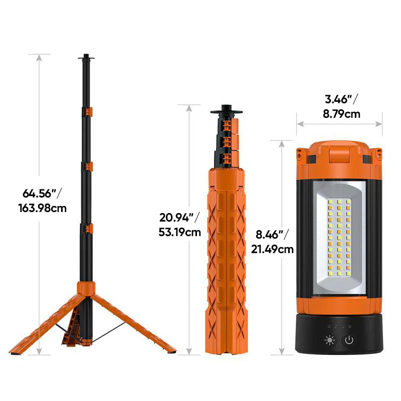 Sakerplus Upgraded Portable Camping Light with Bracket - Image 8