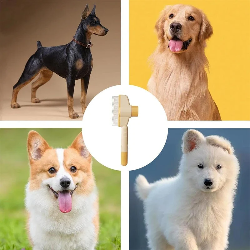 Self-cleaning Pet Flea Comb Grooming Brush - Image 10