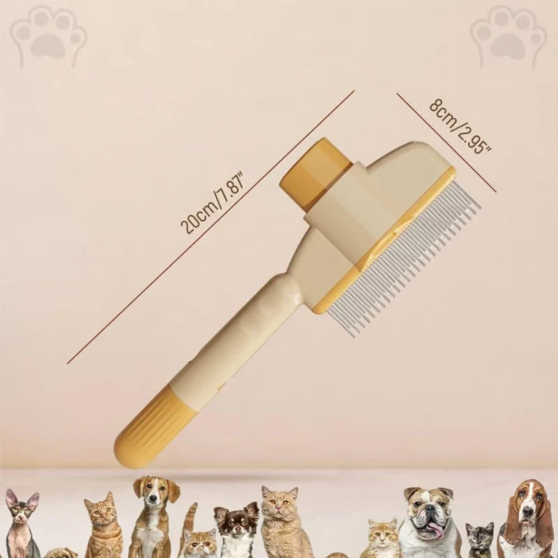 Self-cleaning Pet Flea Comb Grooming Brush - Image 11