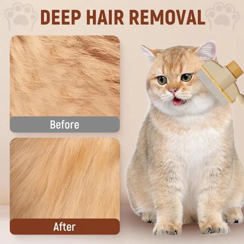 Self-cleaning Pet Flea Comb Grooming Brush - Image 4