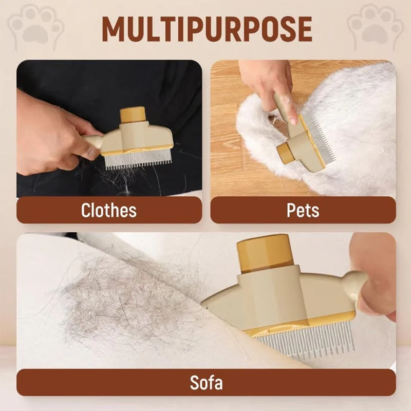 Self-cleaning Pet Flea Comb Grooming Brush - Image 6