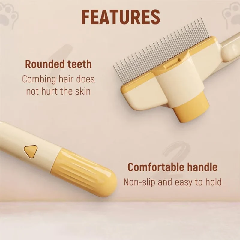 Self-cleaning Pet Flea Comb Grooming Brush - Image 8