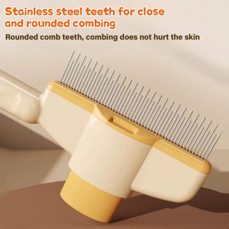 Self-cleaning Pet Flea Comb Grooming Brush - Image 9