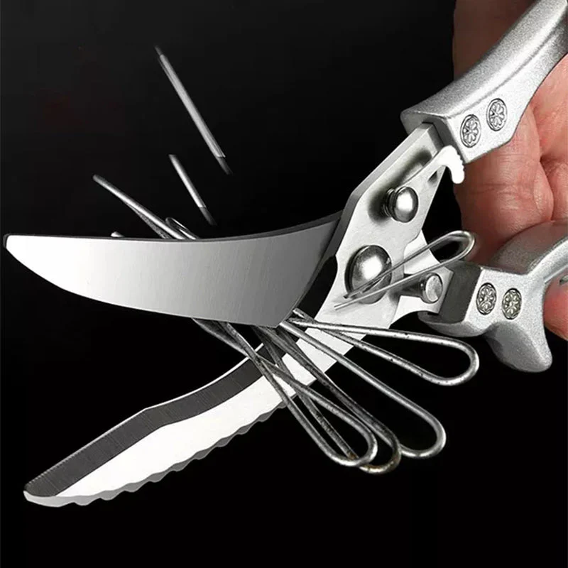 Stainless Steel Bone-Cut Kitchen Scissors - Image 16