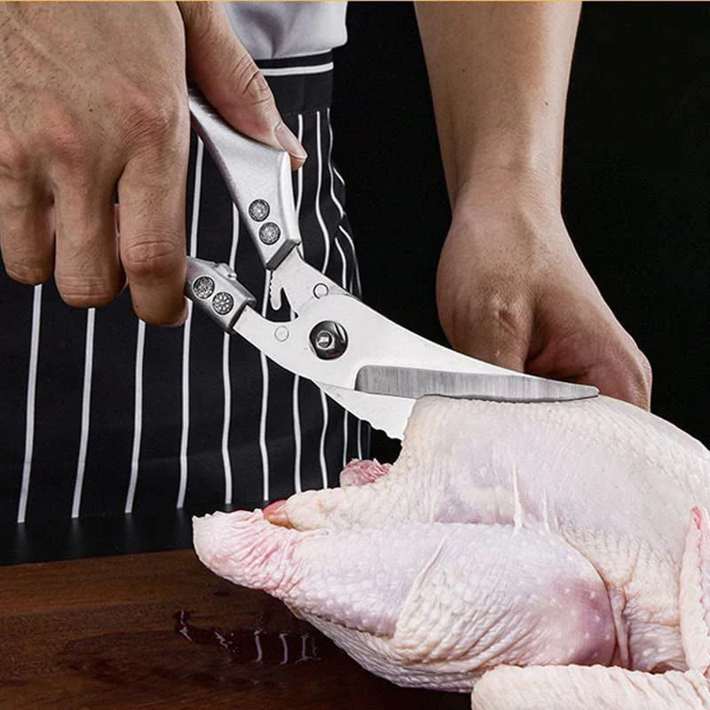 Stainless Steel Bone-Cut Kitchen Scissors - Image 17