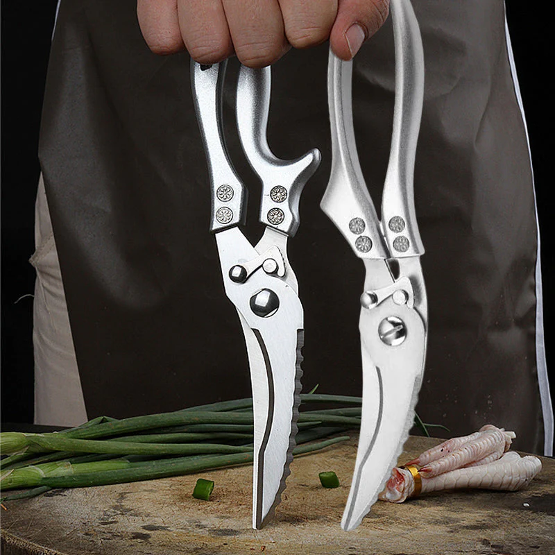 Stainless Steel Bone-Cut Kitchen Scissors - Image 4