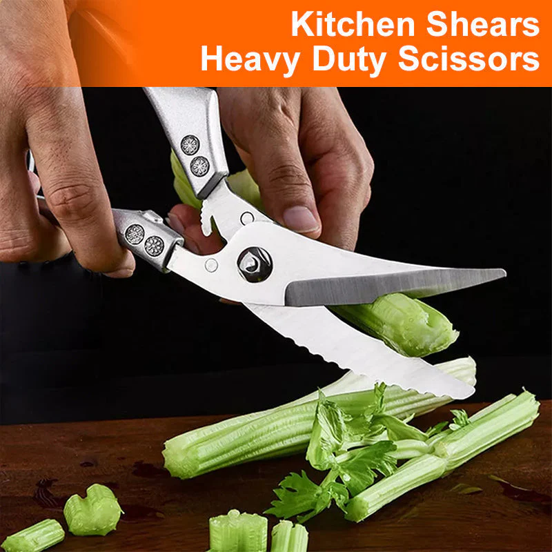 Stainless Steel Bone-Cut Kitchen Scissors - Image 8