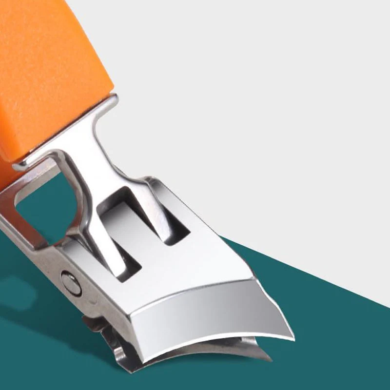 Wide Jaw Opening Anti-Splash Slanted Nail Clipper - Image 2