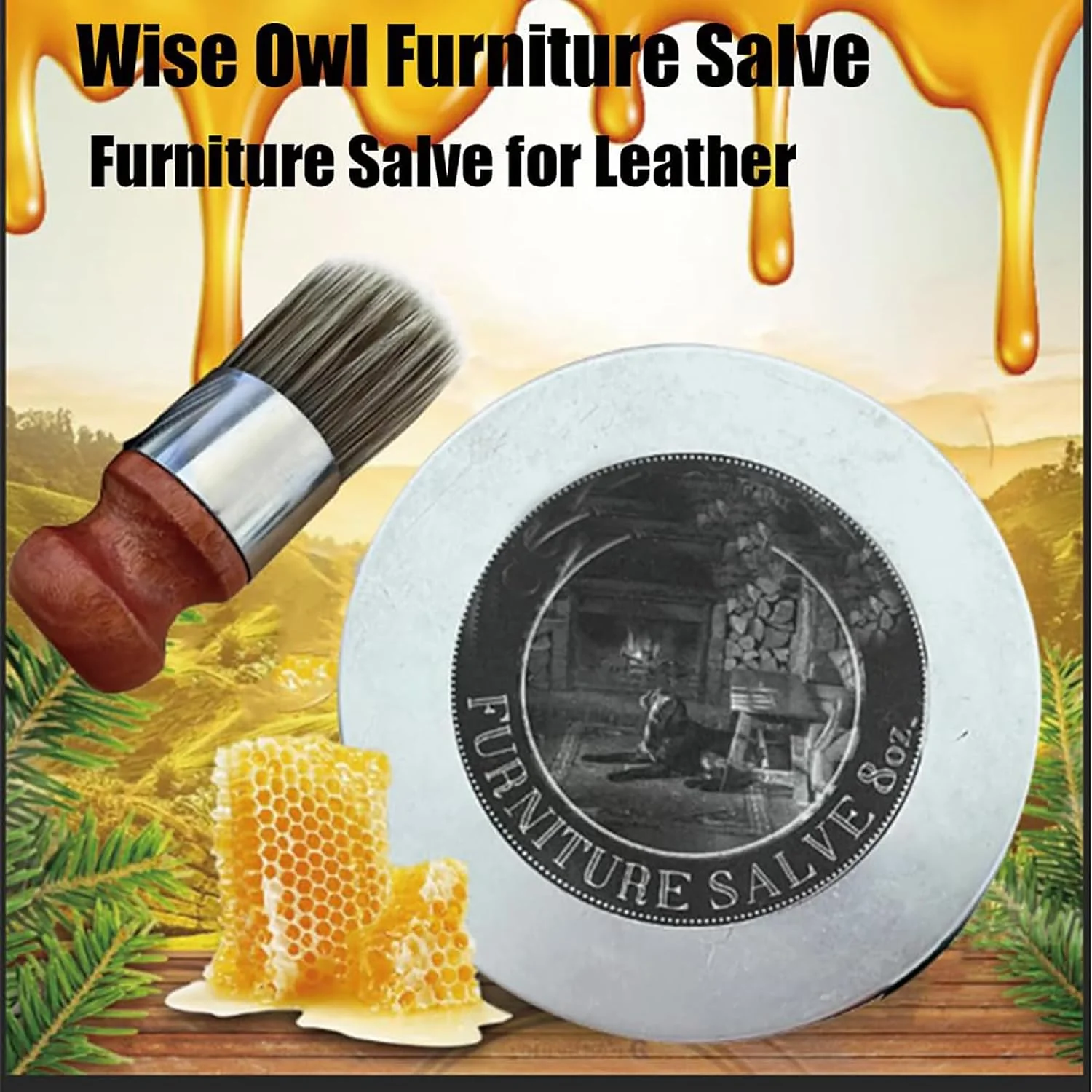 💥61% OFF💥Wise Owl Furniture Salve & Brush - Image 3
