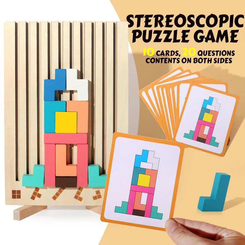 Wooden Stacking Puzzle Toy - Image 10