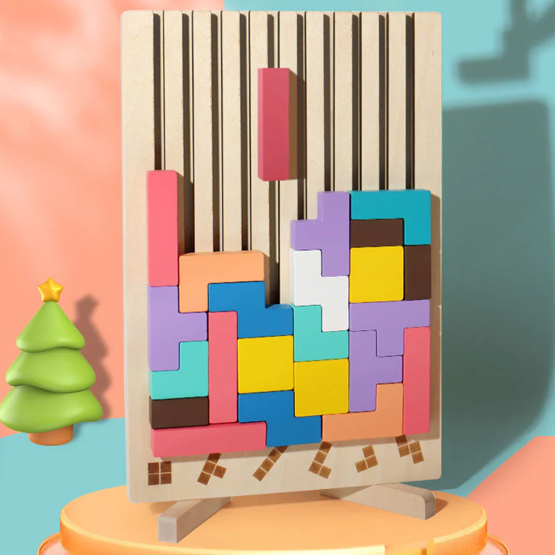 Wooden Stacking Puzzle Toy - Image 5