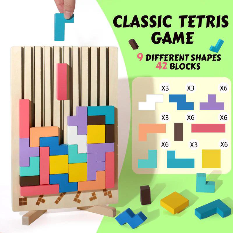 Wooden Stacking Puzzle Toy - Image 9